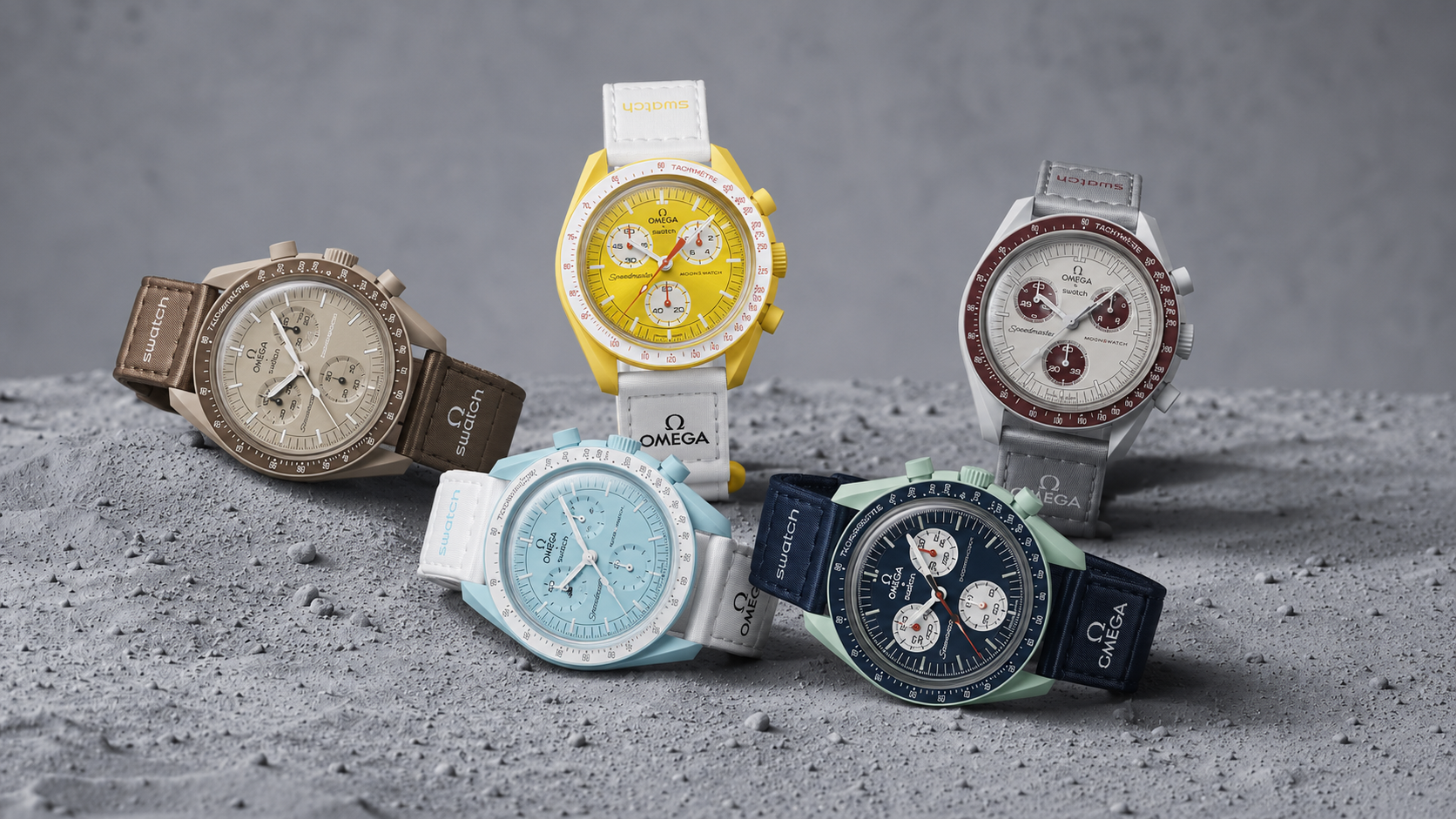 Cinco relojes Omega × Swatch MoonSwatch