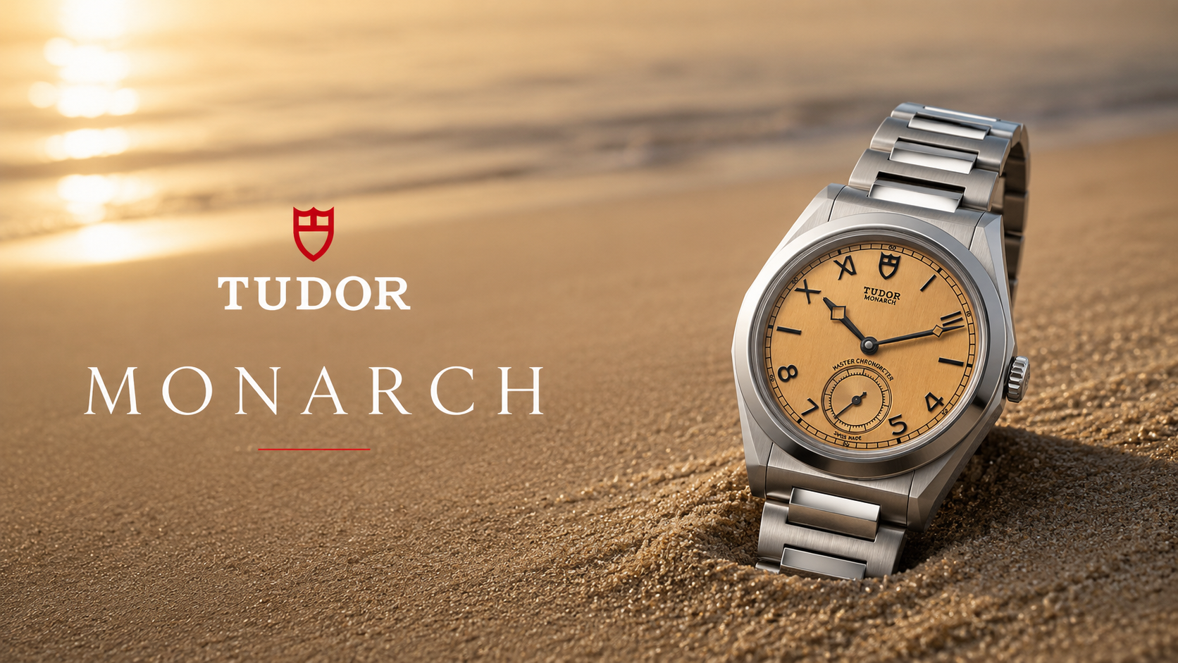 Reloj Tudor Monarch junto al mar